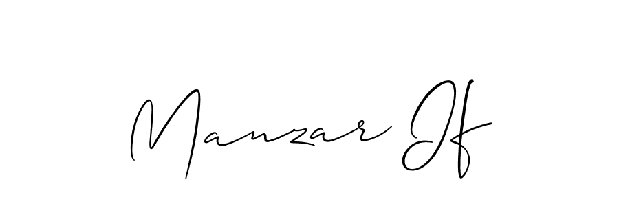 Make a beautiful signature design for name Manzar If. Use this online signature maker to create a handwritten signature for free. Manzar If signature style 2 images and pictures png