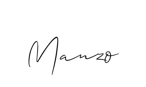 Use a signature maker to create a handwritten signature online. With this signature software, you can design (Allison_Script) your own signature for name Manzo. Manzo signature style 2 images and pictures png