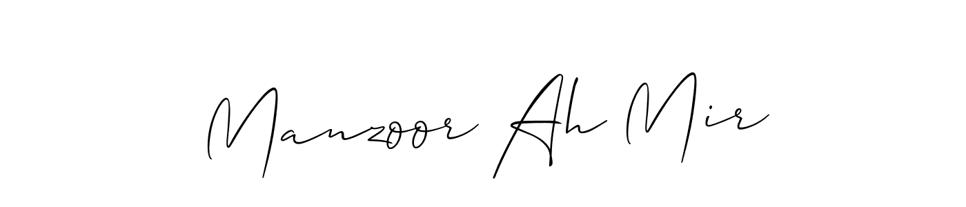 Make a short Manzoor Ah Mir signature style. Manage your documents anywhere anytime using Allison_Script. Create and add eSignatures, submit forms, share and send files easily. Manzoor Ah Mir signature style 2 images and pictures png