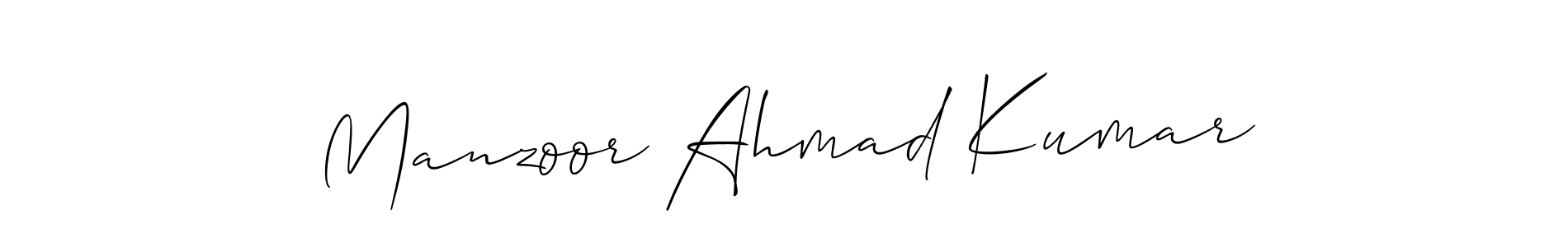 See photos of Manzoor Ahmad Kumar official signature by Spectra . Check more albums & portfolios. Read reviews & check more about Allison_Script font. Manzoor Ahmad Kumar signature style 2 images and pictures png