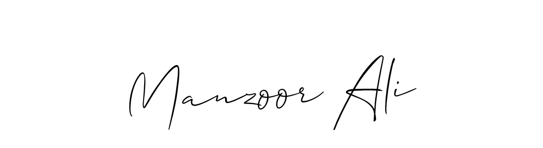 It looks lik you need a new signature style for name Manzoor Ali. Design unique handwritten (Allison_Script) signature with our free signature maker in just a few clicks. Manzoor Ali signature style 2 images and pictures png