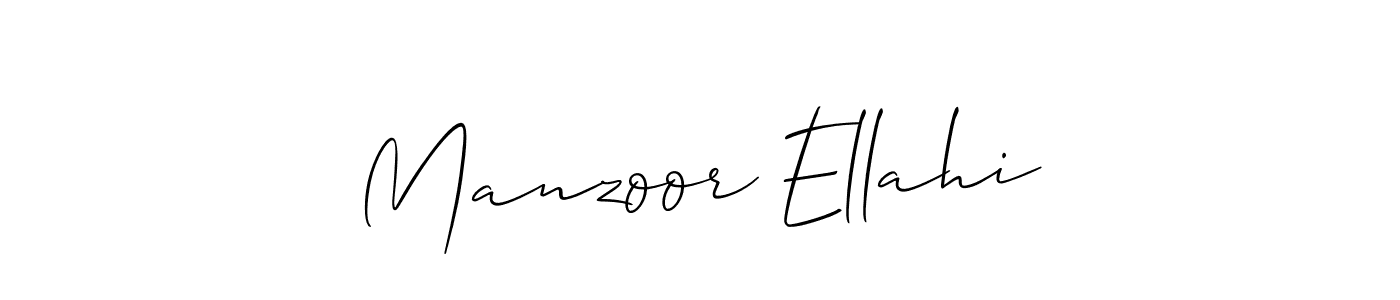 if you are searching for the best signature style for your name Manzoor Ellahi. so please give up your signature search. here we have designed multiple signature styles  using Allison_Script. Manzoor Ellahi signature style 2 images and pictures png