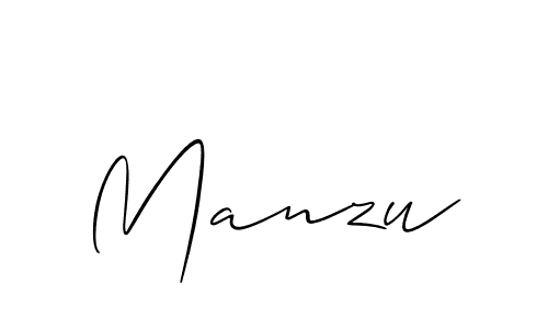 You should practise on your own different ways (Allison_Script) to write your name (Manzu) in signature. don't let someone else do it for you. Manzu signature style 2 images and pictures png