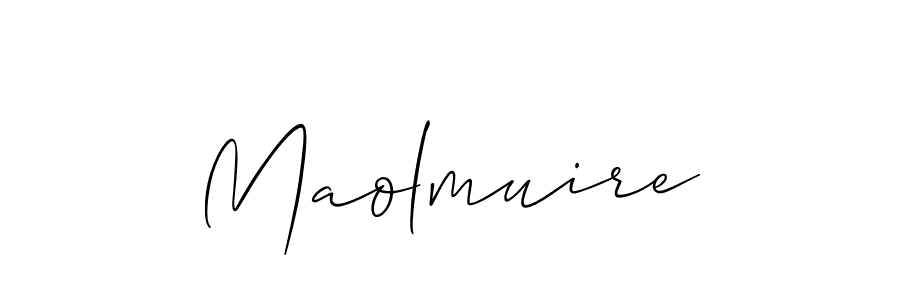 How to Draw Maolmuire signature style? Allison_Script is a latest design signature styles for name Maolmuire. Maolmuire signature style 2 images and pictures png