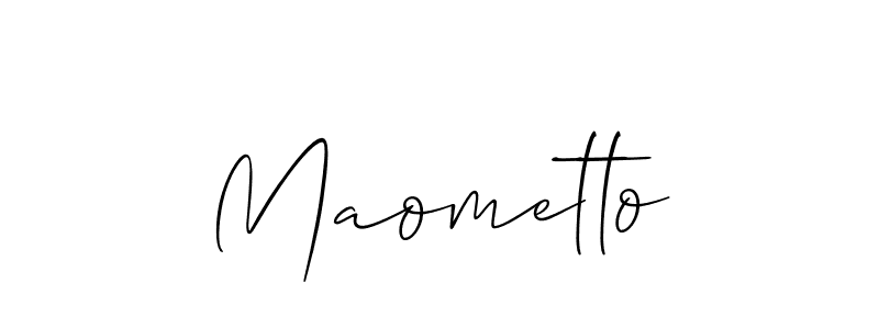 How to make Maometto name signature. Use Allison_Script style for creating short signs online. This is the latest handwritten sign. Maometto signature style 2 images and pictures png