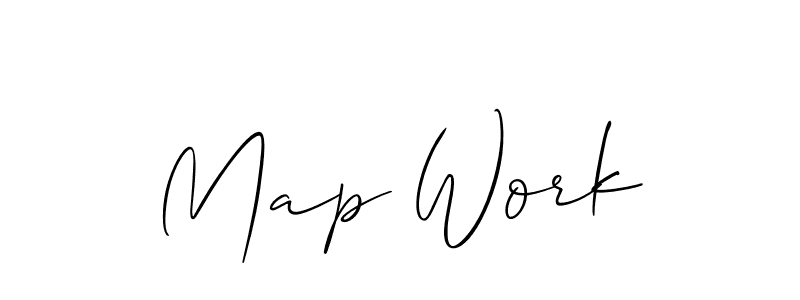 Also we have Map Work name is the best signature style. Create professional handwritten signature collection using Allison_Script autograph style. Map Work signature style 2 images and pictures png