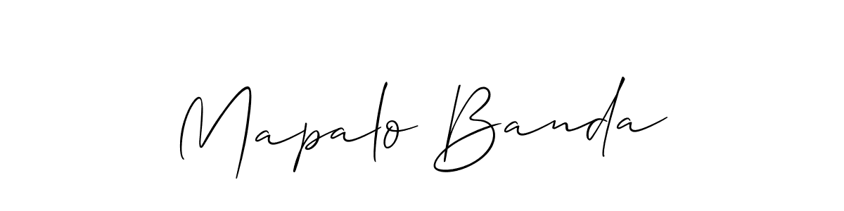 Mapalo Banda stylish signature style. Best Handwritten Sign (Allison_Script) for my name. Handwritten Signature Collection Ideas for my name Mapalo Banda. Mapalo Banda signature style 2 images and pictures png