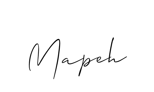 How to make Mapeh signature? Allison_Script is a professional autograph style. Create handwritten signature for Mapeh name. Mapeh signature style 2 images and pictures png