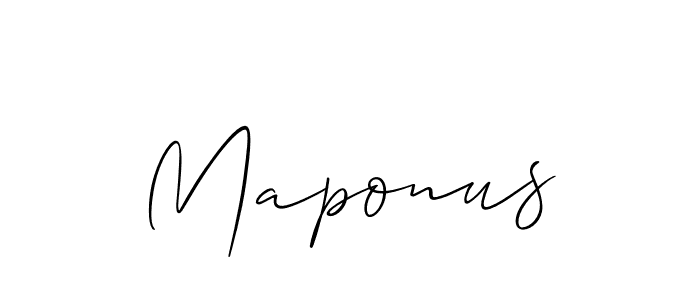 Best and Professional Signature Style for Maponus. Allison_Script Best Signature Style Collection. Maponus signature style 2 images and pictures png