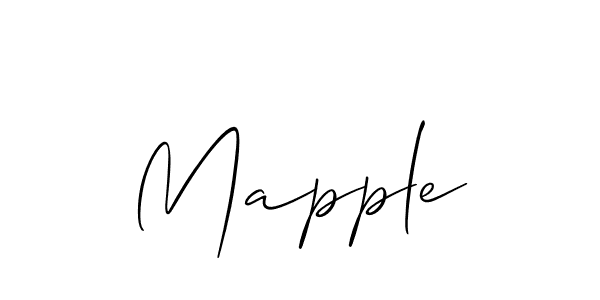 It looks lik you need a new signature style for name Mapple. Design unique handwritten (Allison_Script) signature with our free signature maker in just a few clicks. Mapple signature style 2 images and pictures png