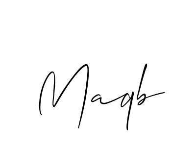 It looks lik you need a new signature style for name Maqb. Design unique handwritten (Allison_Script) signature with our free signature maker in just a few clicks. Maqb signature style 2 images and pictures png