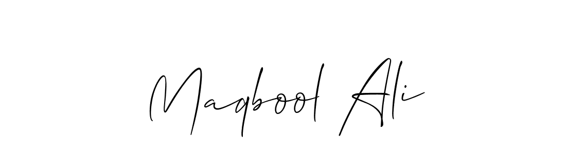 Make a beautiful signature design for name Maqbool Ali. Use this online signature maker to create a handwritten signature for free. Maqbool Ali signature style 2 images and pictures png