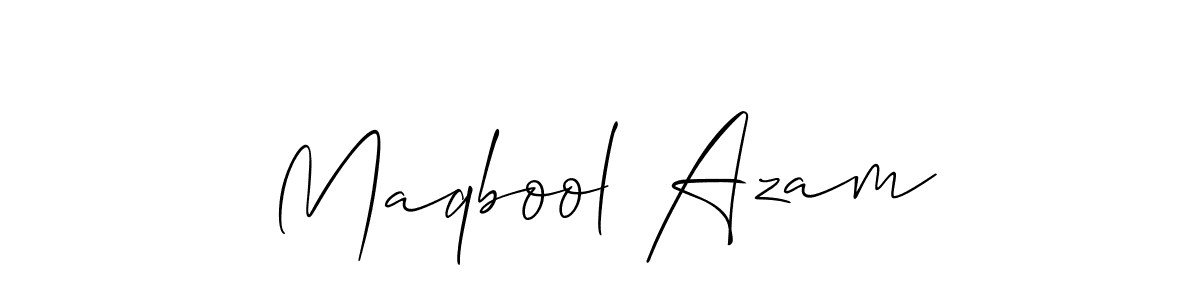 Maqbool Azam stylish signature style. Best Handwritten Sign (Allison_Script) for my name. Handwritten Signature Collection Ideas for my name Maqbool Azam. Maqbool Azam signature style 2 images and pictures png