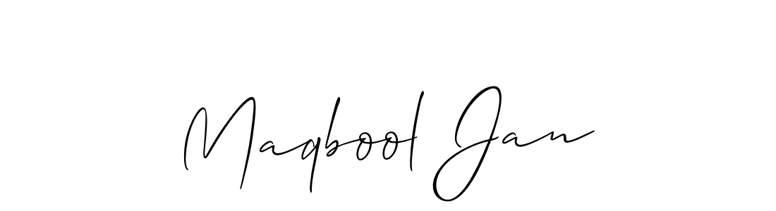Make a short Maqbool Jan signature style. Manage your documents anywhere anytime using Allison_Script. Create and add eSignatures, submit forms, share and send files easily. Maqbool Jan signature style 2 images and pictures png