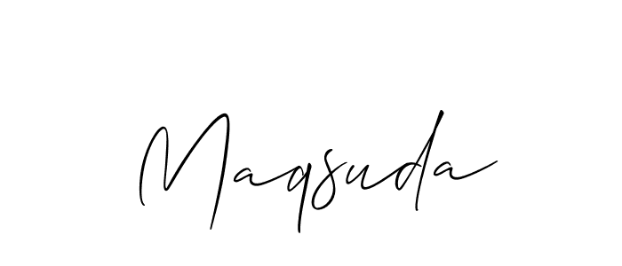 Allison_Script is a professional signature style that is perfect for those who want to add a touch of class to their signature. It is also a great choice for those who want to make their signature more unique. Get Maqsuda name to fancy signature for free. Maqsuda signature style 2 images and pictures png