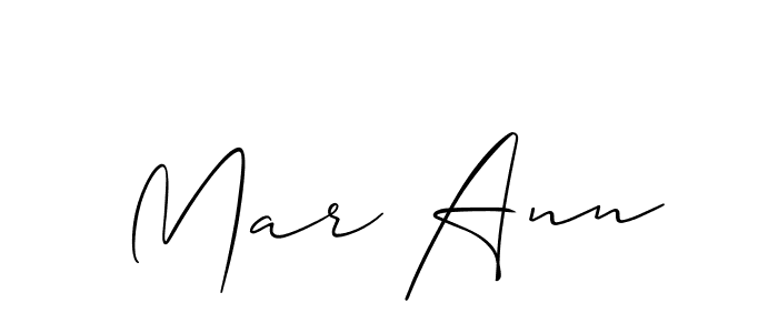 Also You can easily find your signature by using the search form. We will create Mar Ann name handwritten signature images for you free of cost using Allison_Script sign style. Mar Ann signature style 2 images and pictures png