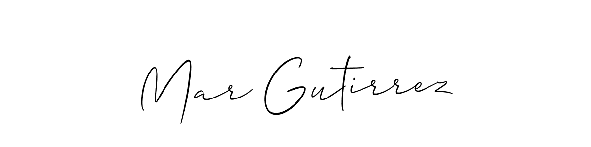 How to make Mar Gutirrez signature? Allison_Script is a professional autograph style. Create handwritten signature for Mar Gutirrez name. Mar Gutirrez signature style 2 images and pictures png