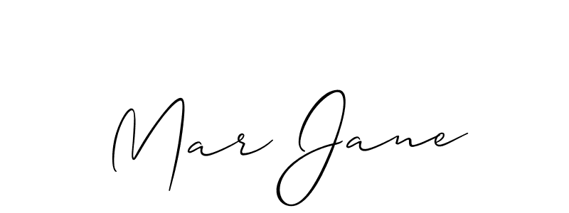 Mar Jane stylish signature style. Best Handwritten Sign (Allison_Script) for my name. Handwritten Signature Collection Ideas for my name Mar Jane. Mar Jane signature style 2 images and pictures png