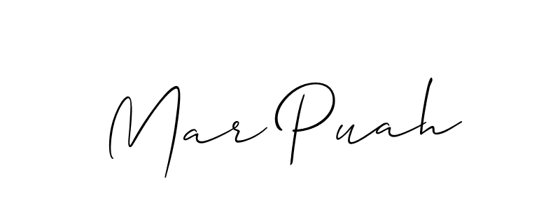 How to Draw Mar Puah signature style? Allison_Script is a latest design signature styles for name Mar Puah. Mar Puah signature style 2 images and pictures png