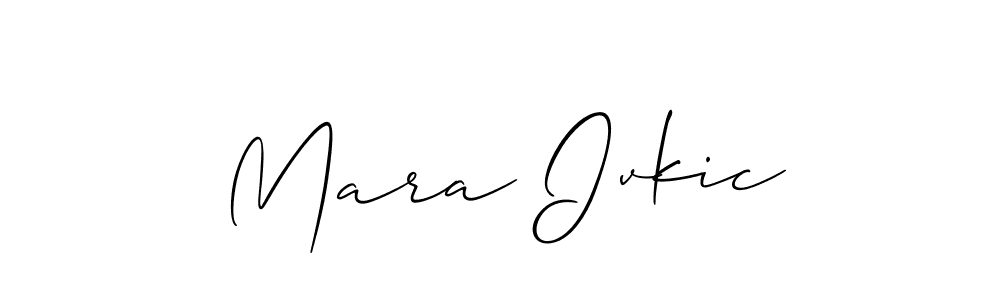 if you are searching for the best signature style for your name Mara Ivkic. so please give up your signature search. here we have designed multiple signature styles  using Allison_Script. Mara Ivkic signature style 2 images and pictures png