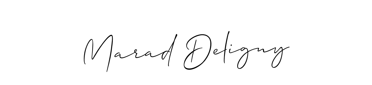 Best and Professional Signature Style for Marad Deligny. Allison_Script Best Signature Style Collection. Marad Deligny signature style 2 images and pictures png