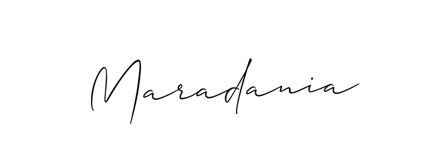 Also we have Maradania name is the best signature style. Create professional handwritten signature collection using Allison_Script autograph style. Maradania signature style 2 images and pictures png