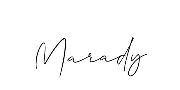 Marady stylish signature style. Best Handwritten Sign (Allison_Script) for my name. Handwritten Signature Collection Ideas for my name Marady. Marady signature style 2 images and pictures png