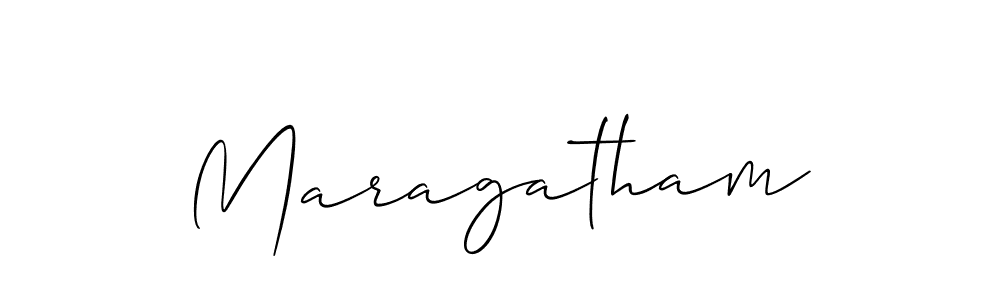 How to make Maragatham signature? Allison_Script is a professional autograph style. Create handwritten signature for Maragatham name. Maragatham signature style 2 images and pictures png