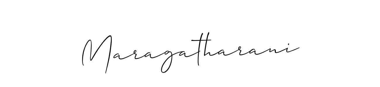 Design your own signature with our free online signature maker. With this signature software, you can create a handwritten (Allison_Script) signature for name Maragatharani. Maragatharani signature style 2 images and pictures png