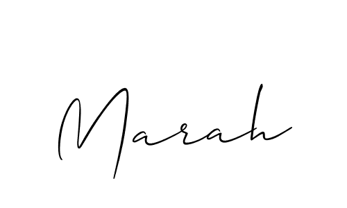 Marah stylish signature style. Best Handwritten Sign (Allison_Script) for my name. Handwritten Signature Collection Ideas for my name Marah. Marah signature style 2 images and pictures png