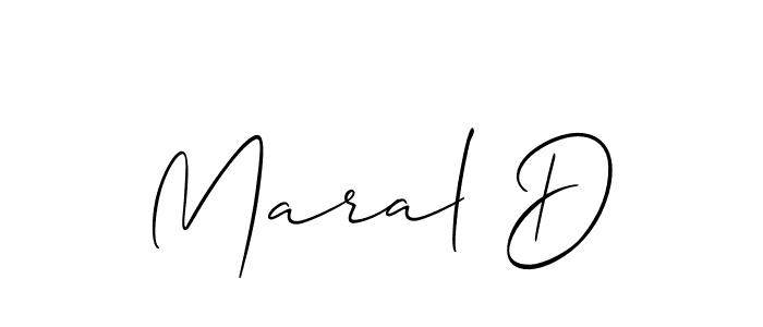 Make a short Maral D signature style. Manage your documents anywhere anytime using Allison_Script. Create and add eSignatures, submit forms, share and send files easily. Maral D signature style 2 images and pictures png