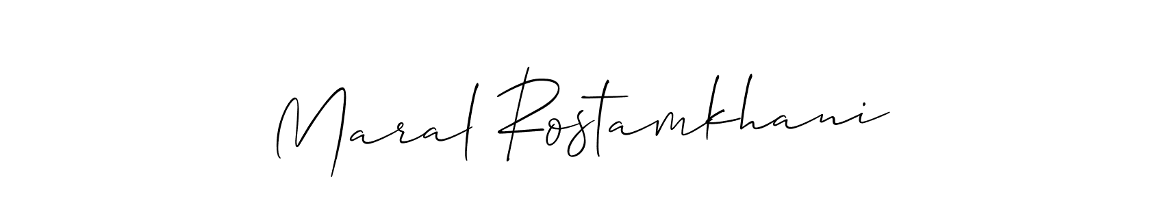 Check out images of Autograph of Maral Rostamkhani name. Actor Maral Rostamkhani Signature Style. Allison_Script is a professional sign style online. Maral Rostamkhani signature style 2 images and pictures png