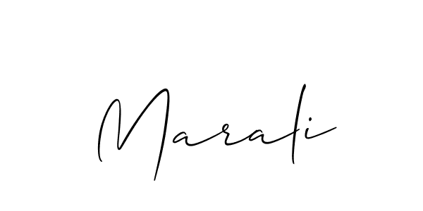 Marali stylish signature style. Best Handwritten Sign (Allison_Script) for my name. Handwritten Signature Collection Ideas for my name Marali. Marali signature style 2 images and pictures png
