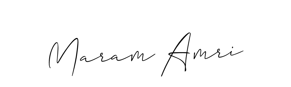 Make a beautiful signature design for name Maram Amri. Use this online signature maker to create a handwritten signature for free. Maram Amri signature style 2 images and pictures png