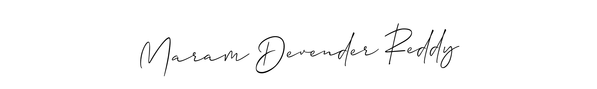 Make a beautiful signature design for name Maram Devender Reddy. Use this online signature maker to create a handwritten signature for free. Maram Devender Reddy signature style 2 images and pictures png