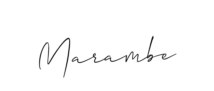 Also You can easily find your signature by using the search form. We will create Marambe name handwritten signature images for you free of cost using Allison_Script sign style. Marambe signature style 2 images and pictures png