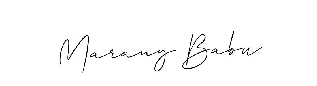 Also You can easily find your signature by using the search form. We will create Marang Babu name handwritten signature images for you free of cost using Allison_Script sign style. Marang Babu signature style 2 images and pictures png