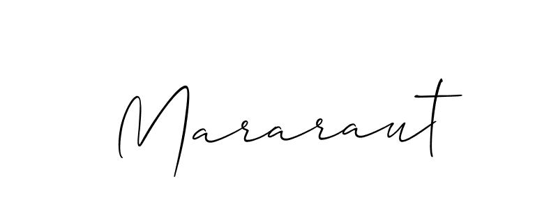Create a beautiful signature design for name Mararaut. With this signature (Allison_Script) fonts, you can make a handwritten signature for free. Mararaut signature style 2 images and pictures png