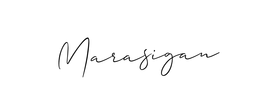 Make a beautiful signature design for name Marasigan. With this signature (Allison_Script) style, you can create a handwritten signature for free. Marasigan signature style 2 images and pictures png