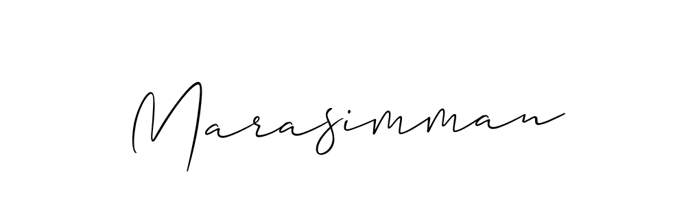 if you are searching for the best signature style for your name Marasimman. so please give up your signature search. here we have designed multiple signature styles  using Allison_Script. Marasimman signature style 2 images and pictures png