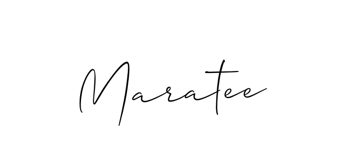 Maratee stylish signature style. Best Handwritten Sign (Allison_Script) for my name. Handwritten Signature Collection Ideas for my name Maratee. Maratee signature style 2 images and pictures png