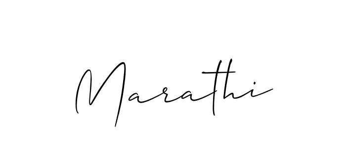 Make a beautiful signature design for name Marathi. With this signature (Allison_Script) style, you can create a handwritten signature for free. Marathi signature style 2 images and pictures png