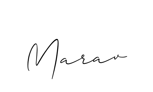 You should practise on your own different ways (Allison_Script) to write your name (Marav) in signature. don't let someone else do it for you. Marav signature style 2 images and pictures png