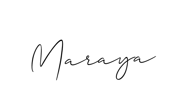 Also we have Maraya name is the best signature style. Create professional handwritten signature collection using Allison_Script autograph style. Maraya signature style 2 images and pictures png