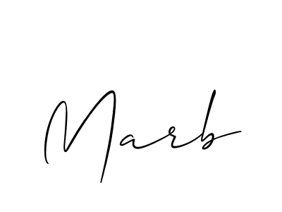 if you are searching for the best signature style for your name Marb. so please give up your signature search. here we have designed multiple signature styles  using Allison_Script. Marb signature style 2 images and pictures png