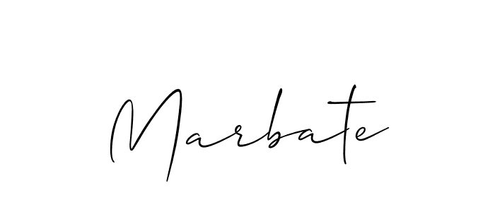 The best way (Allison_Script) to make a short signature is to pick only two or three words in your name. The name Marbate include a total of six letters. For converting this name. Marbate signature style 2 images and pictures png