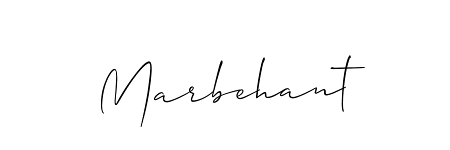 It looks lik you need a new signature style for name Marbehant. Design unique handwritten (Allison_Script) signature with our free signature maker in just a few clicks. Marbehant signature style 2 images and pictures png