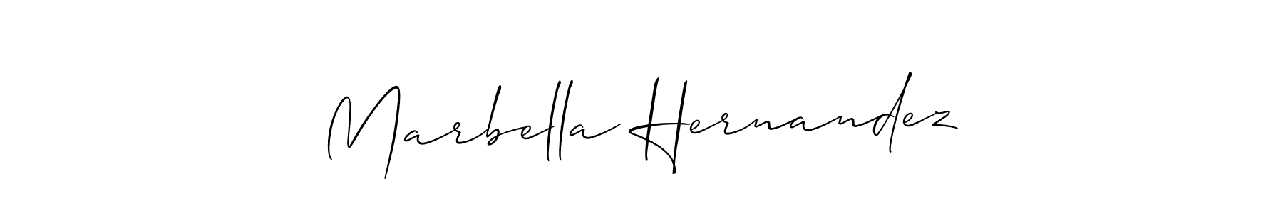 Make a short Marbella Hernandez signature style. Manage your documents anywhere anytime using Allison_Script. Create and add eSignatures, submit forms, share and send files easily. Marbella Hernandez signature style 2 images and pictures png