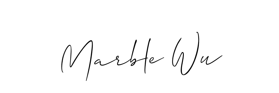 Design your own signature with our free online signature maker. With this signature software, you can create a handwritten (Allison_Script) signature for name Marble Wu. Marble Wu signature style 2 images and pictures png