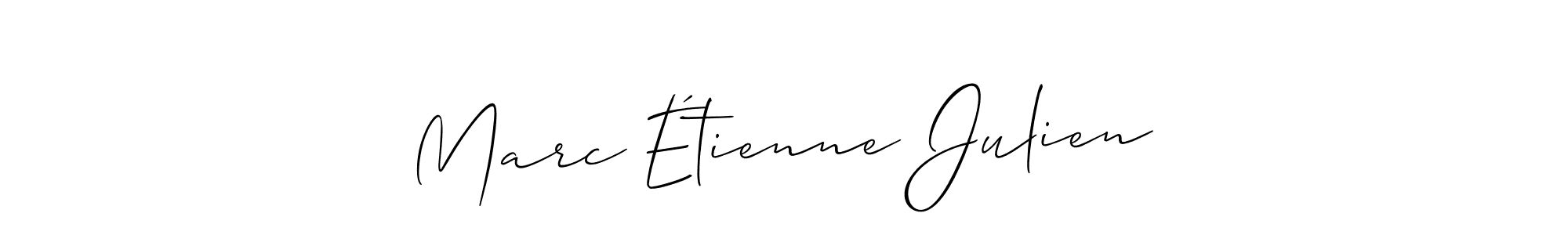 Similarly Allison_Script is the best handwritten signature design. Signature creator online .You can use it as an online autograph creator for name Marc Étienne Julien. Marc Étienne Julien signature style 2 images and pictures png